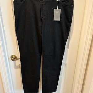 Jeans, ankle length, black, size 16